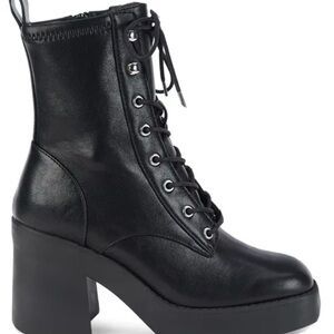 Steven By Steve Madden Block Heel Combat Boots